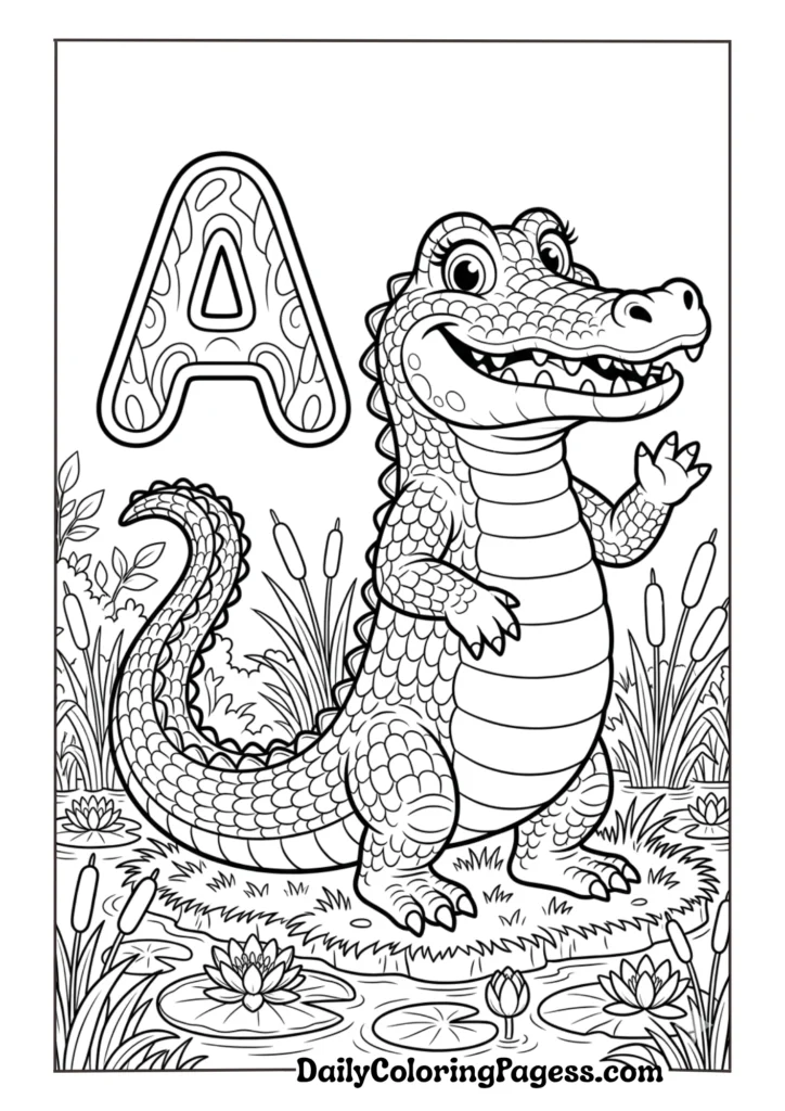 Alphabet Coloring Pages A to Z — Free Printable Letters (PDF)