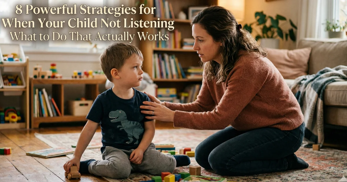 child not listening what to do