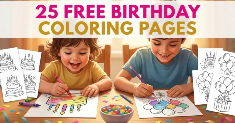 Free Birthday Coloring Pages