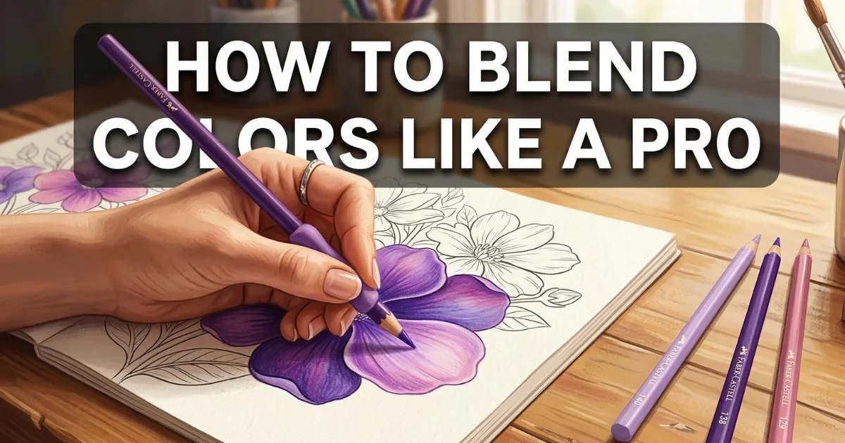 how to blend colors on coloring pages