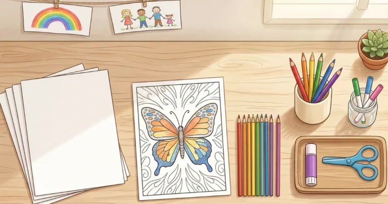 build a creative corner for kids at home