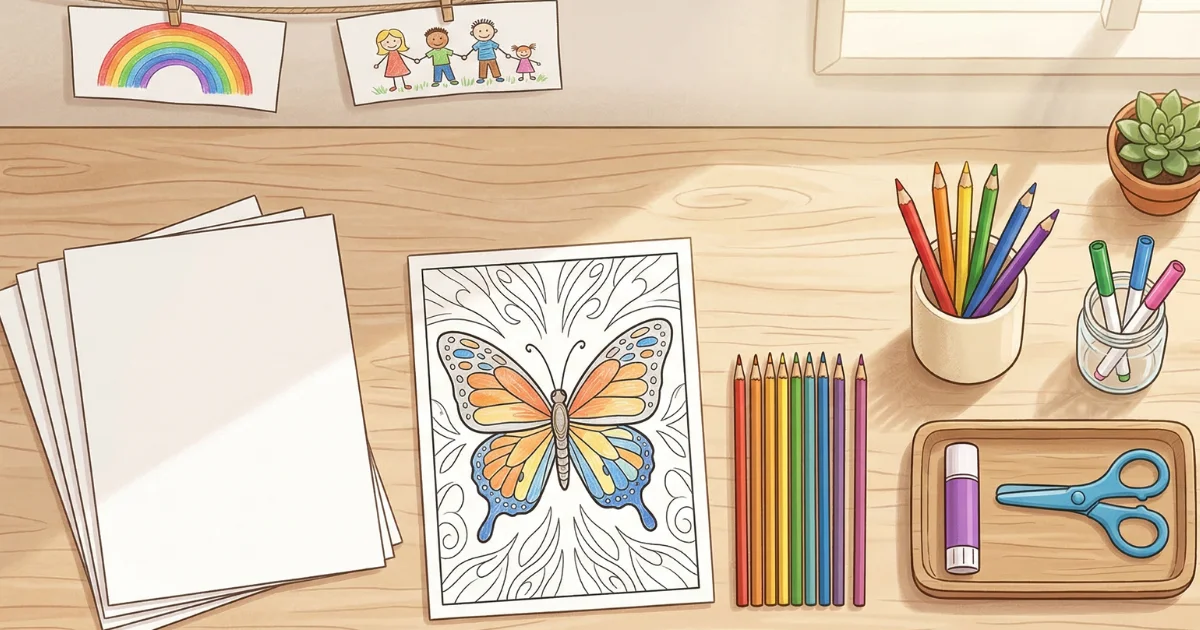 build a creative corner for kids at home